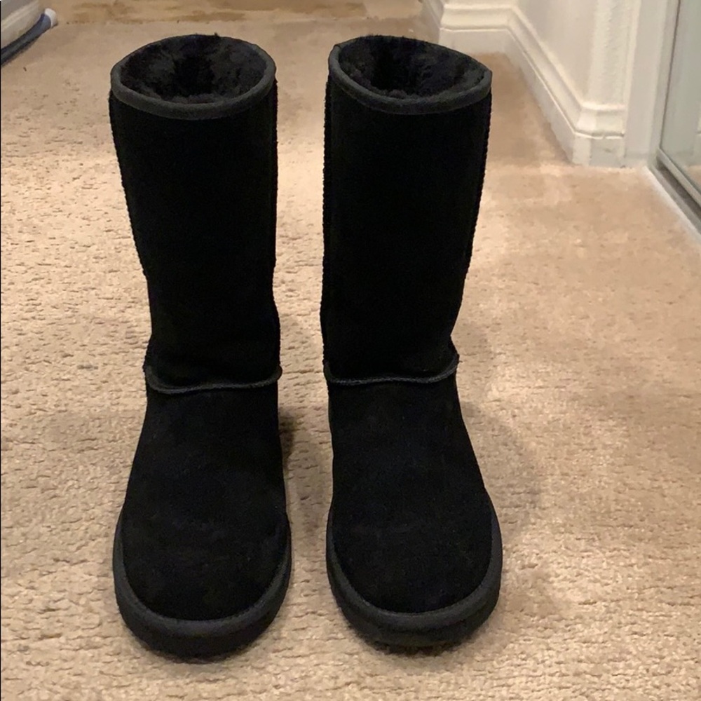 Black Sued Boots